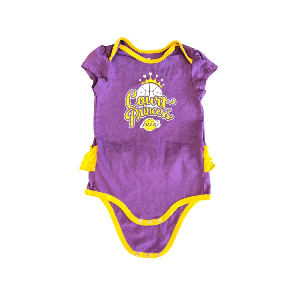 NBA Los Angeles Lakers Court Princess Purple Ruffle Bodysuit 24M PO22543